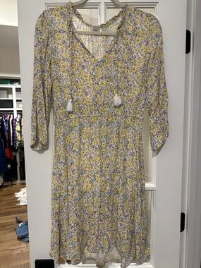 LOFT Beach Pastel Floral Sundress Size Small EUC